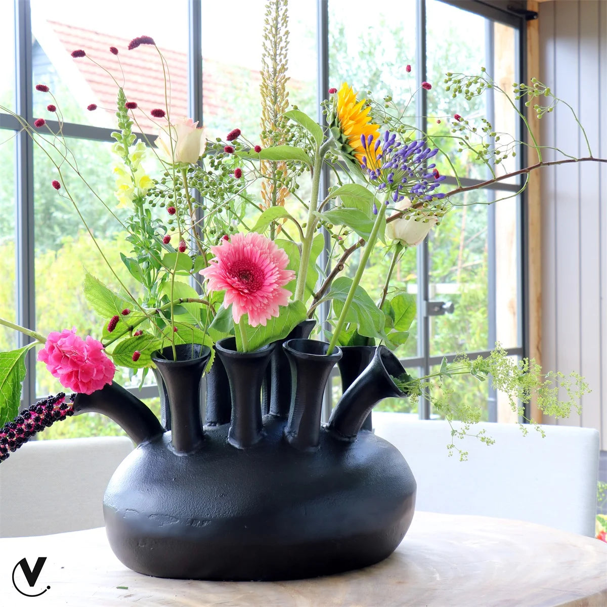 Assen 12 Toetervaas Zwart 45x35cm