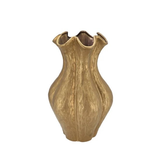Inga Driss Vaas Goud 25x36cm