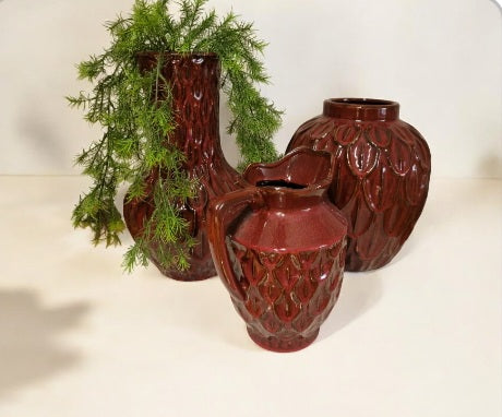 Inga Boa 3 delig set Bordeauxrood