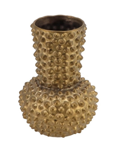 Djedda Vaas Dots Goud 16,5x23cm